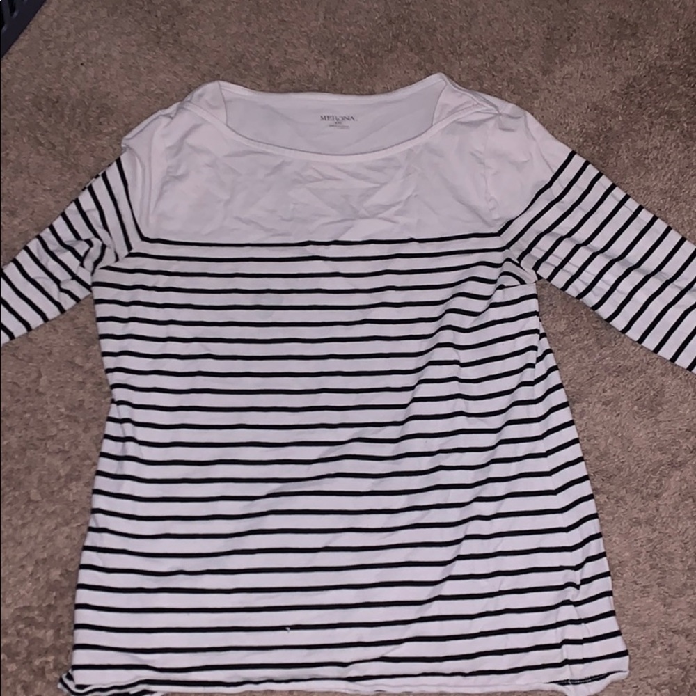 White stripped shirt